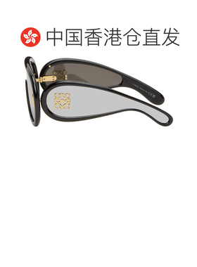 1h可退 香港直邮LOEWE 罗意威 女士 黑色 Wave Mask 太阳镜 LW401