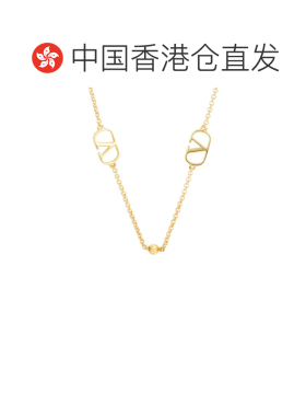 1h可退 香港直邮Valentino 华伦天奴 女士 V 徽标标志项链 6W2J0X