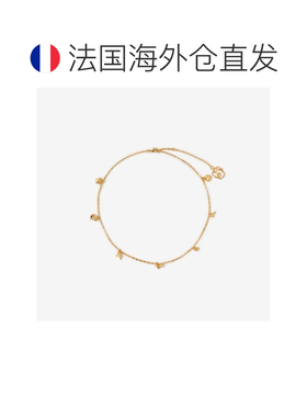 自营欧洲直邮Burberry博柏利 Mini Charm女士金色镀金迷你吊坠项