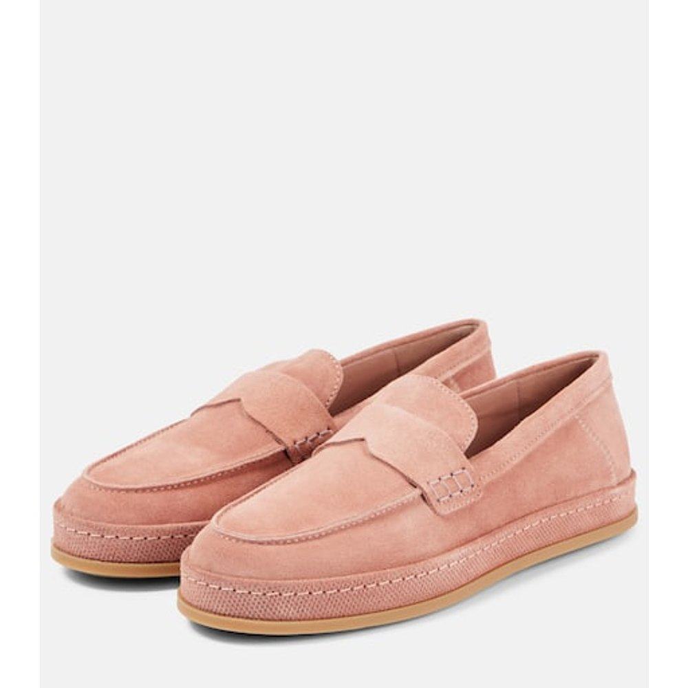 香港直邮Hogan 女士 H683 绒面革乐福鞋 pink粉色 舒适时尚单鞋,淘宝优惠券,粉丝福利购,淘宝优惠卷