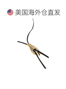 美国直邮Lemaire 女士 Bolo 蛇纹领带 metal金属色 舒适时尚