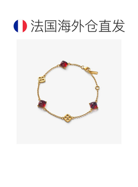 自营欧洲直邮Baccarat巴卡拉 Medicis女士红色纯银镀金方糖切割手