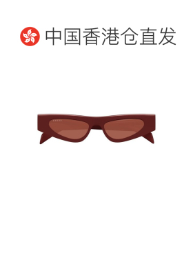 1h可退 香港直邮GUCCI 女士眼镜 GG1779S003 SS2026 棕色 几何框