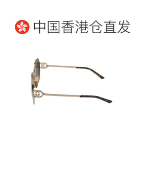 香港直邮Gucci 古驰 女士 GG2046S 003 58/20/135 金色棕色太阳眼