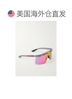 1h可退 美国直邮Prada 普拉达 女士 Linea Rossa 方形框醋纤太阳