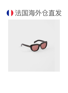自营欧洲直邮PRADA普拉达 Shadowplay女士棕色醋酸纤维太阳镜