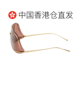 1h可退 香港直邮LOEWE 罗意威 男士 金色 Shield Mask 太阳镜 LW4