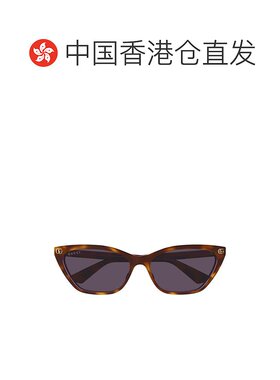 1h可退 香港直邮Gucci 古驰 女士 猫眼框太阳镜 GG1815S brown棕