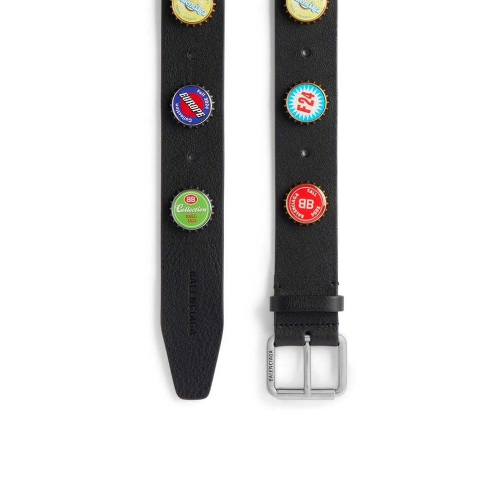 自营欧洲直邮Balenciaga巴黎世家 Bottle Caps男士logo标识腰带4c,淘宝优惠券,粉丝福利购,淘宝优惠卷