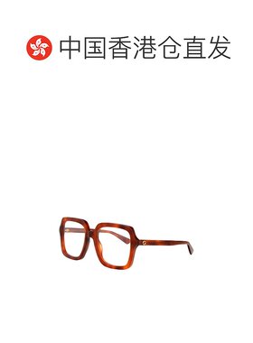 香港直邮Gucci 古驰 女士 徽标平光镜 GG1318O brown棕色 舒适时