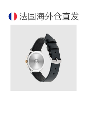 自营欧洲直邮GUCCI古驰 G-Timeless黑色皮革手镯男女通用