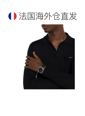 自营欧洲直邮GUCCI古驰 25H黑色橡胶手镯男女通用