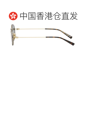 香港直邮Gucci 古驰 男士 灰色 & 金色 GG Logo Tiny 太阳镜 GG19