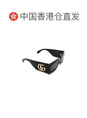香港直邮GUCCI 女士眼镜 GG0811S001 SS2026 黑色 长方框太阳镜