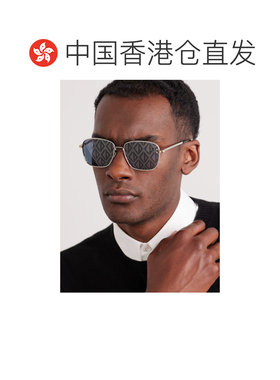 1h可退 香港直邮DIOR 迪奥 男士 CD S4U 钻石D形框镀银醋纤太阳眼
