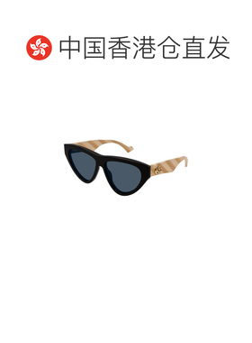 1h可退 香港直邮GUCCI 女士眼镜 GG1333S004 SS2025 黑色 GG1333S