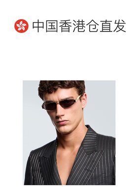 1h可退 香港直邮Celine 思琳 男士 Triomphe 金属矩形太阳眼镜