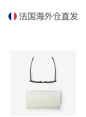 自营欧洲直邮Burberry博柏利 EKD系列女士黑色醋酸纤维方框猫眼太