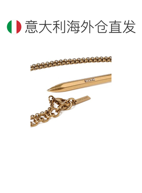 欧洲直邮MOSCHINO 女士项链 917684290607 CO 金色 Pen Necklace