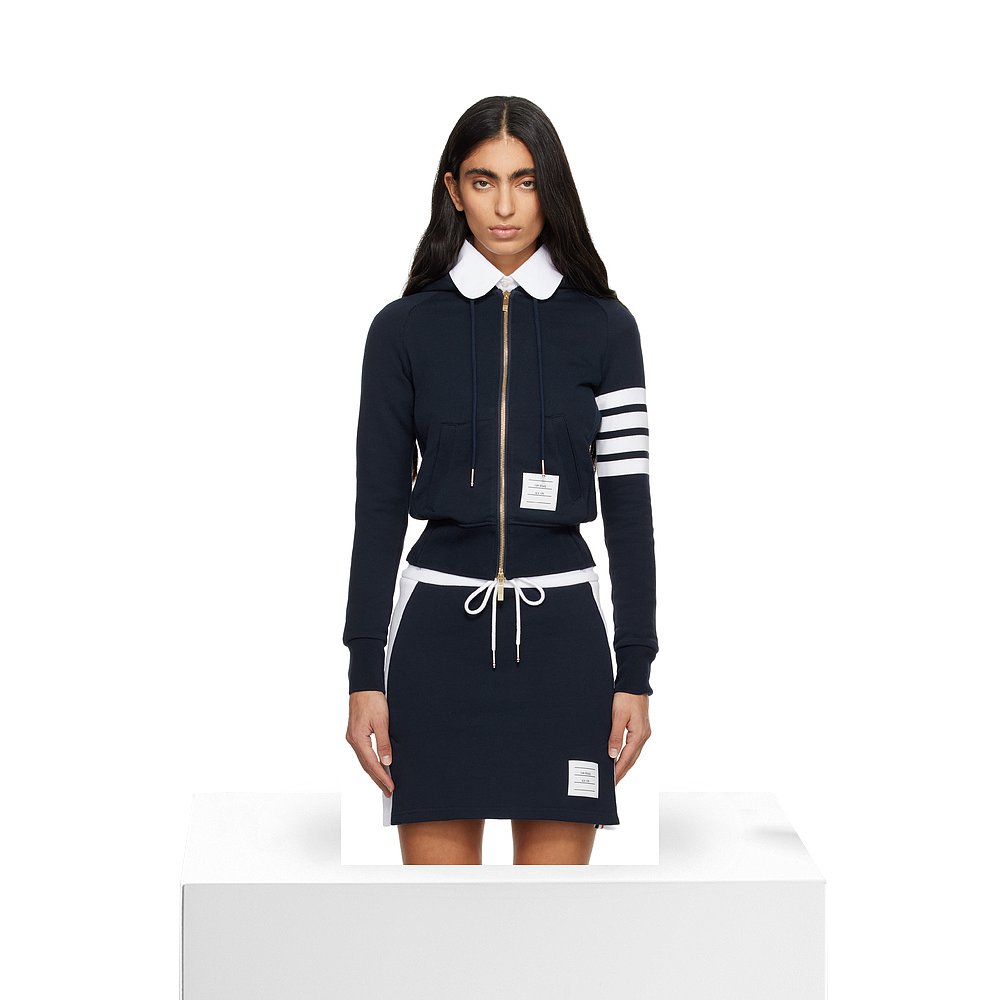 香港直邮Thom Browne 汤姆 布朗 女士 海军蓝 Classic Loopback 4 - 图3