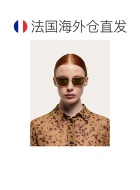 自营欧洲直邮Ferragamo菲拉格慕 女士金色金属方形太阳镜