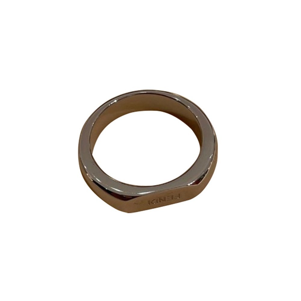 自营欧洲直邮Fendi芬迪男士标志字样戒指银色时尚精致精美潮流进 - 图2