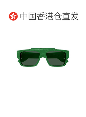 香港直邮GUCCI 男士太阳镜 GG1460S007 SS2025 绿色 logo标识太阳