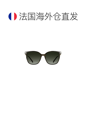 自营欧洲直邮Longchamp珑骧 女士棕色条纹板材太阳镜