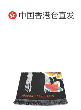 香港直邮mcqueen 亚历山大 麦昆 女士 图案围巾 7【付后1h可退】