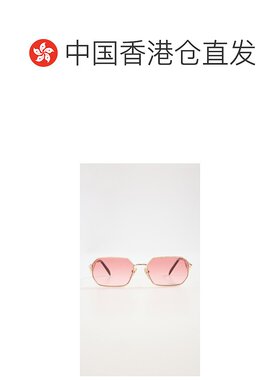1h可退 香港直邮Prada 普拉达 女士 矩形三角徽标太阳眼镜 PRADA3