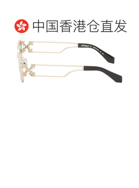 1h可退 香港直邮off-white 男士 金色 Allen 太阳镜 OW2027765560