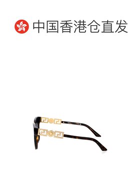 1h可退 香港直邮Versace 范思哲 女士 醋纤雪茄色太阳眼镜 0VE447