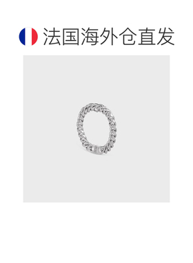 欧洲直邮CELINE(思琳) 男士TRIOMPHE GOURMETTE铑银色饰面黄铜手