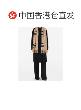 香港直邮BURBERRY/博柏利 25FW 流苏边饰围巾 Wom【付后1h可退】