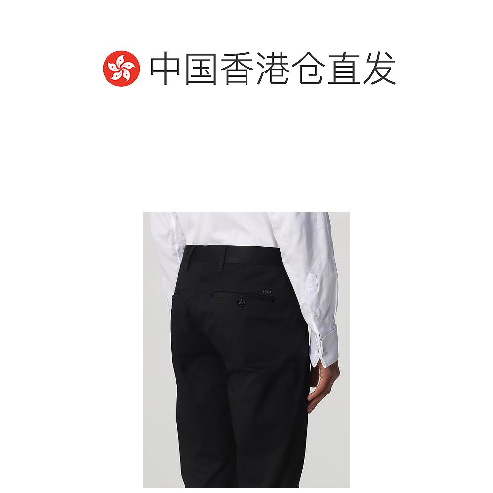 香港直邮Emporio Armani 蓝色徽标正装西裤 8N1P151NJ7Z - 图1
