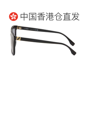 香港直邮Fendi 芬迪 女士 黑色太阳镜 FE40207F5601BSHINYBLACKGR