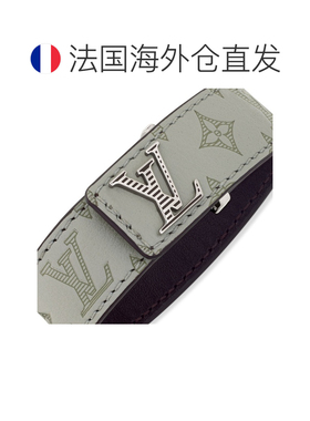 自营欧洲直邮LV路易威登 Slim Shadow男士米色皮革手镯