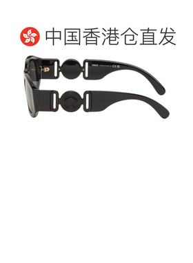 1h可退 香港直邮versace 范思哲 男士 黑色 Medusa Biggie 太阳镜