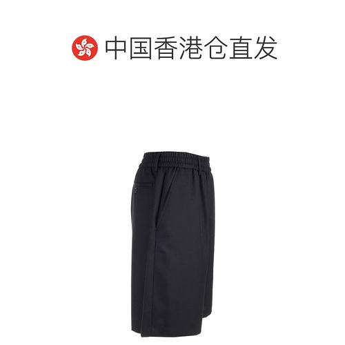 香港直邮Ami Paris 男士 徽标运动短裤 HSO302PL0012休闲裤 - 图1