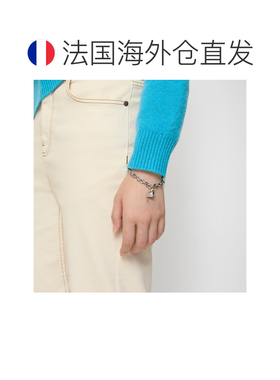 自营欧洲直邮Burberry博柏利 Charm女士银色黄铜链条手链配饰