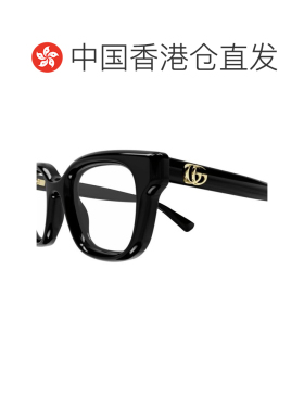 1h可退 香港直邮Gucci 古驰 女士 黑色 Square 眼镜 GG1831O