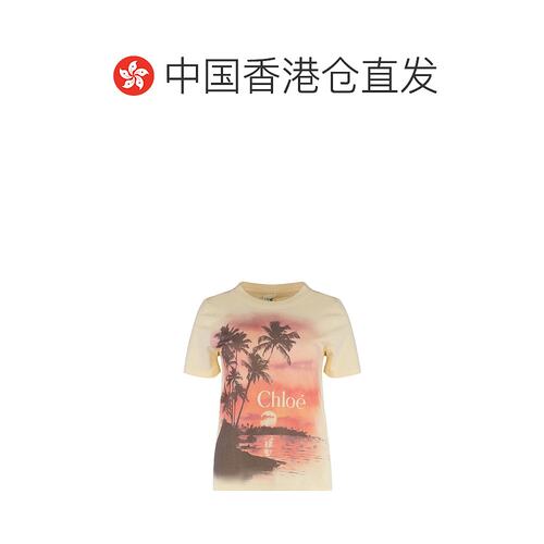 1h可退 香港直邮Chloe 蔻依 女士 圆领短袖T恤 CH25AJH08169 - 图1