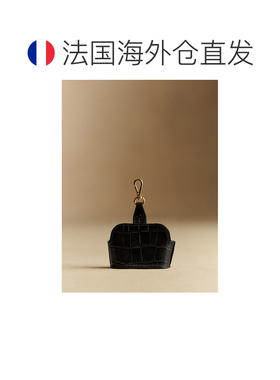 自营欧洲直邮Sezane 女士棕色牛皮包袋配件