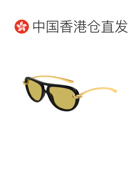 香港直邮Bottega Veneta 葆蝶家 女士 黑色 Knot Aviator 太阳镜
