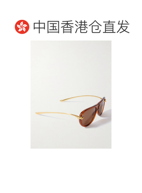 1h可退Bottega Veneta 葆蝶家 女士 Eyewear 飞行员镜框太阳镜配