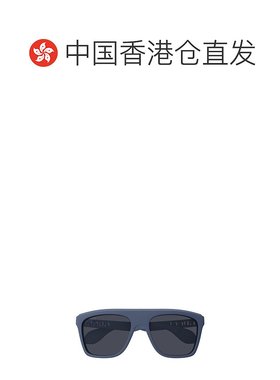1h可退 香港直邮Gucci 古驰 男士 矩形太阳镜 GG1570S blue蓝色
