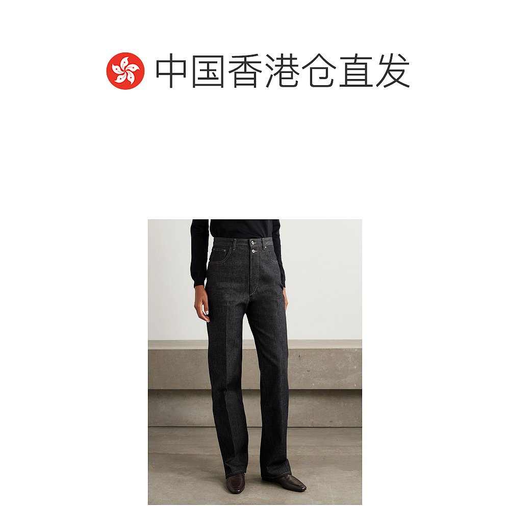 1h可退 香港直邮Lemaire 女士 高腰直筒有机牛仔裤 PA1229LD1061 - 图1