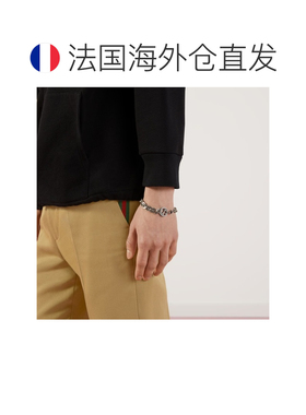自营欧洲直邮Gucci/古驰 男女通用Gucci互扣式银链手链配饰