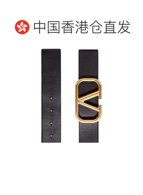 【99新未使用】香港直邮Valentino 黑色V 字扣环【付后1h可退】