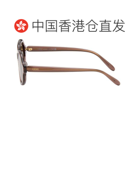 1h可退 香港直邮LOEWE 罗意威 女士 棕色 Delta Slim 太阳镜 LW40